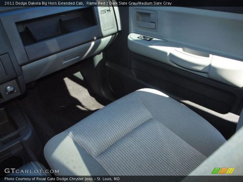 Flame Red / Dark Slate Gray/Medium Slate Gray 2011 Dodge Dakota Big Horn Extended Cab