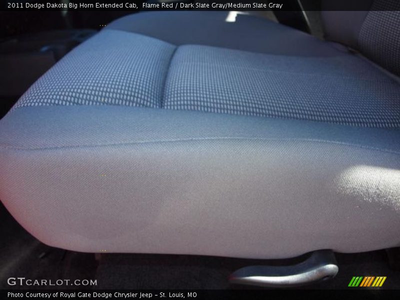 Flame Red / Dark Slate Gray/Medium Slate Gray 2011 Dodge Dakota Big Horn Extended Cab