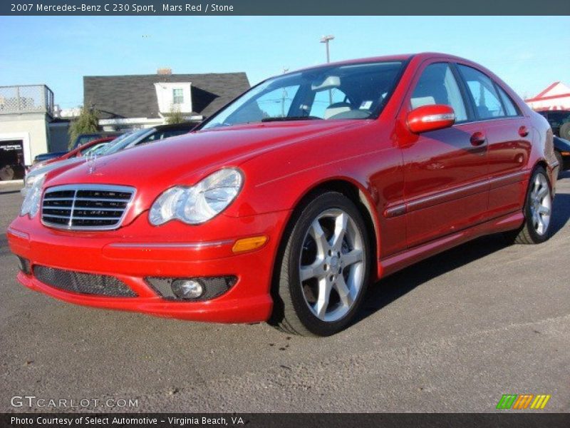 Mars Red / Stone 2007 Mercedes-Benz C 230 Sport