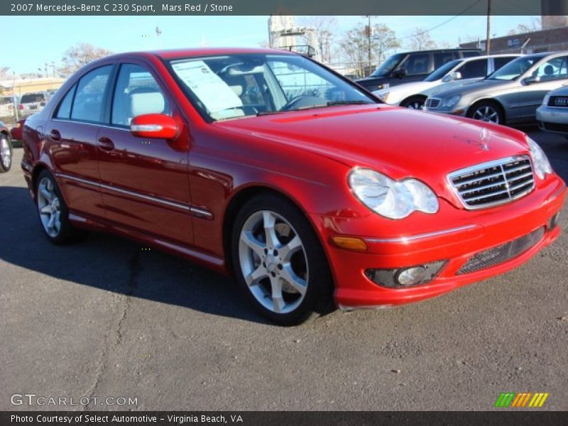 Mars Red / Stone 2007 Mercedes-Benz C 230 Sport