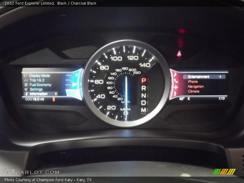  2012 Explorer Limited Limited Gauges