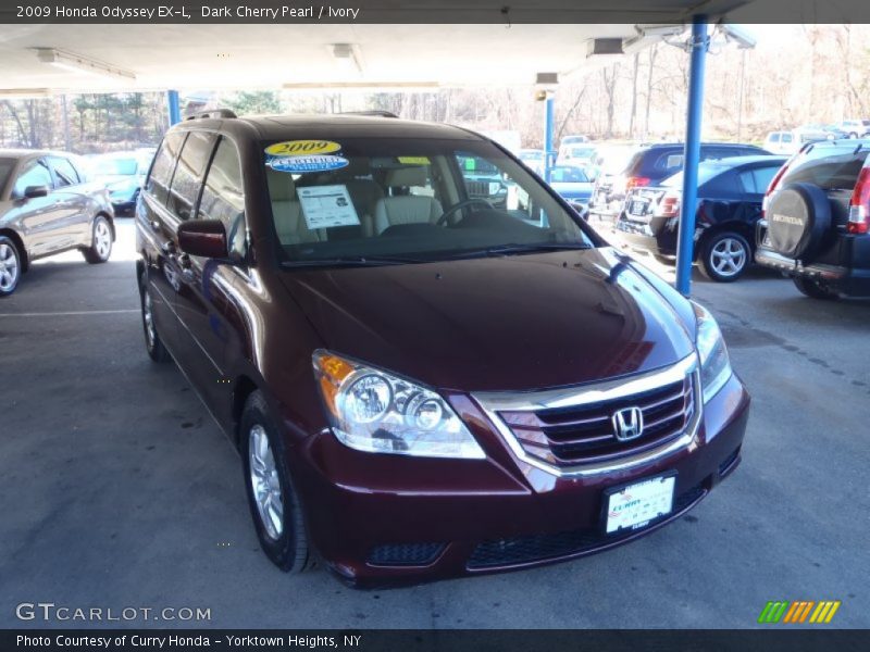 Dark Cherry Pearl / Ivory 2009 Honda Odyssey EX-L