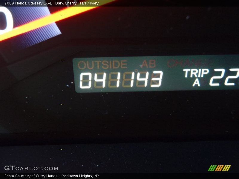 Dark Cherry Pearl / Ivory 2009 Honda Odyssey EX-L