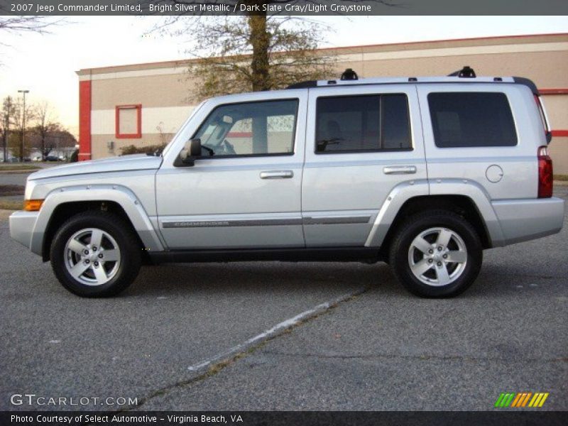 Bright Silver Metallic / Dark Slate Gray/Light Graystone 2007 Jeep Commander Limited