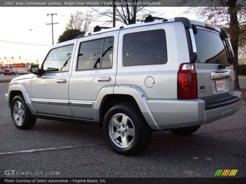 Bright Silver Metallic / Dark Slate Gray/Light Graystone 2007 Jeep Commander Limited