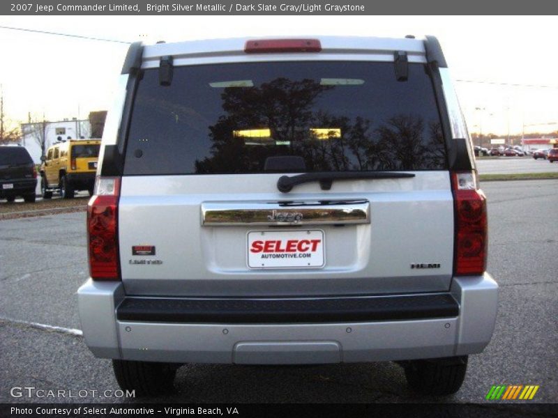 Bright Silver Metallic / Dark Slate Gray/Light Graystone 2007 Jeep Commander Limited