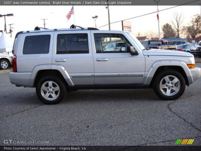 Bright Silver Metallic / Dark Slate Gray/Light Graystone 2007 Jeep Commander Limited