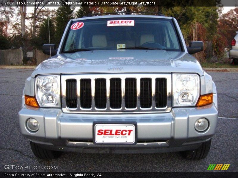 Bright Silver Metallic / Dark Slate Gray/Light Graystone 2007 Jeep Commander Limited