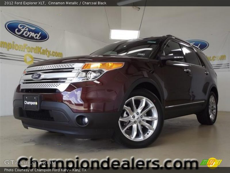 Cinnamon Metallic / Charcoal Black 2012 Ford Explorer XLT
