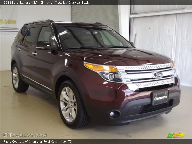 Cinnamon Metallic / Charcoal Black 2012 Ford Explorer XLT
