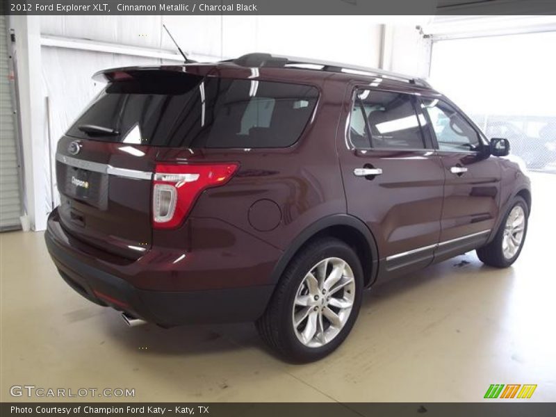 Cinnamon Metallic / Charcoal Black 2012 Ford Explorer XLT