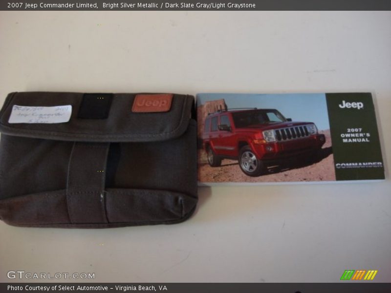 Bright Silver Metallic / Dark Slate Gray/Light Graystone 2007 Jeep Commander Limited