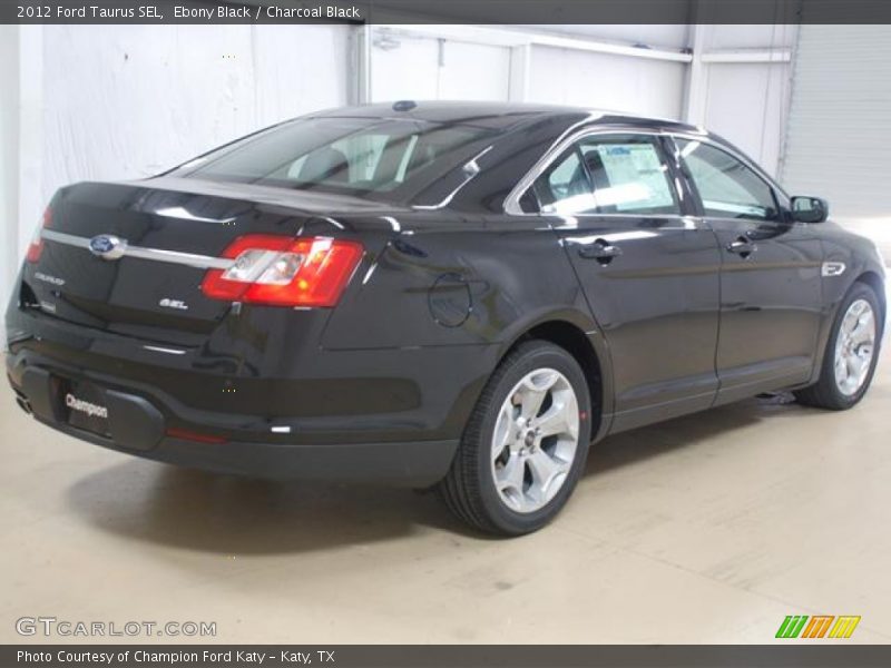 Ebony Black / Charcoal Black 2012 Ford Taurus SEL