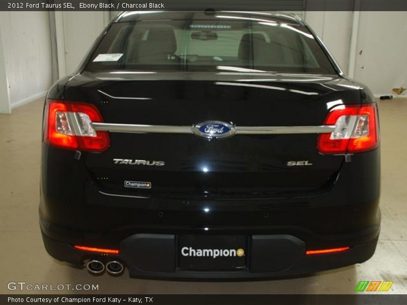 Ebony Black / Charcoal Black 2012 Ford Taurus SEL