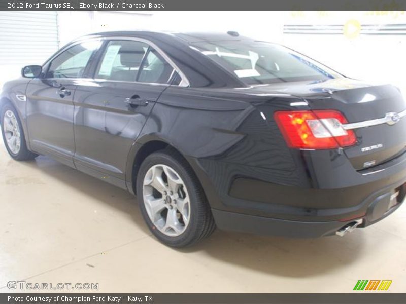 Ebony Black / Charcoal Black 2012 Ford Taurus SEL
