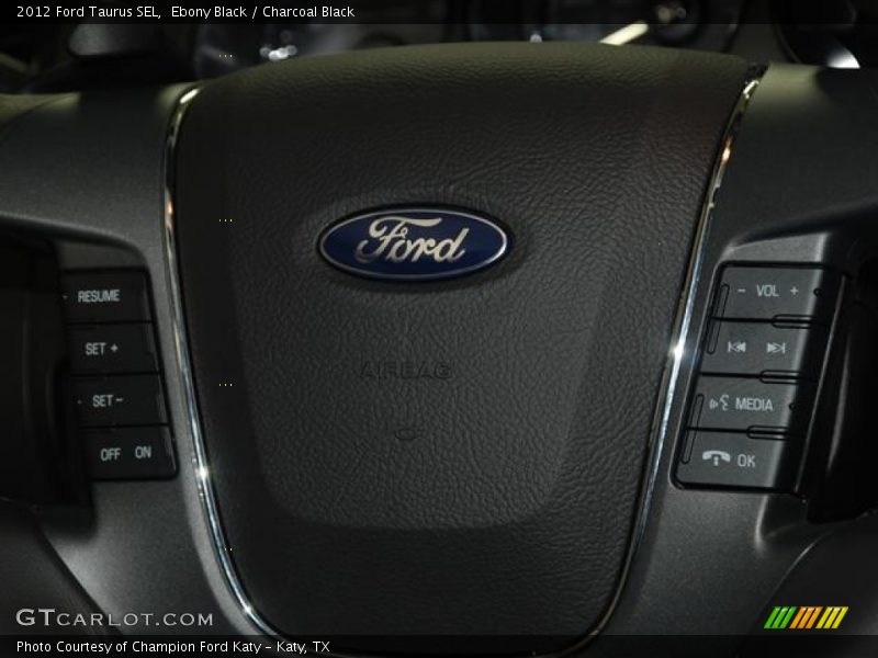 Ebony Black / Charcoal Black 2012 Ford Taurus SEL