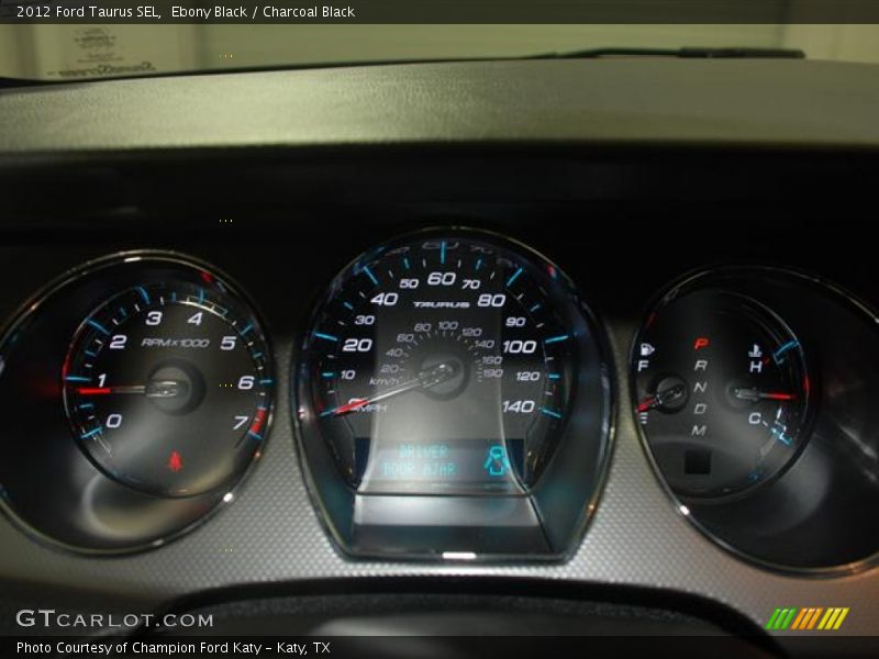 Ebony Black / Charcoal Black 2012 Ford Taurus SEL