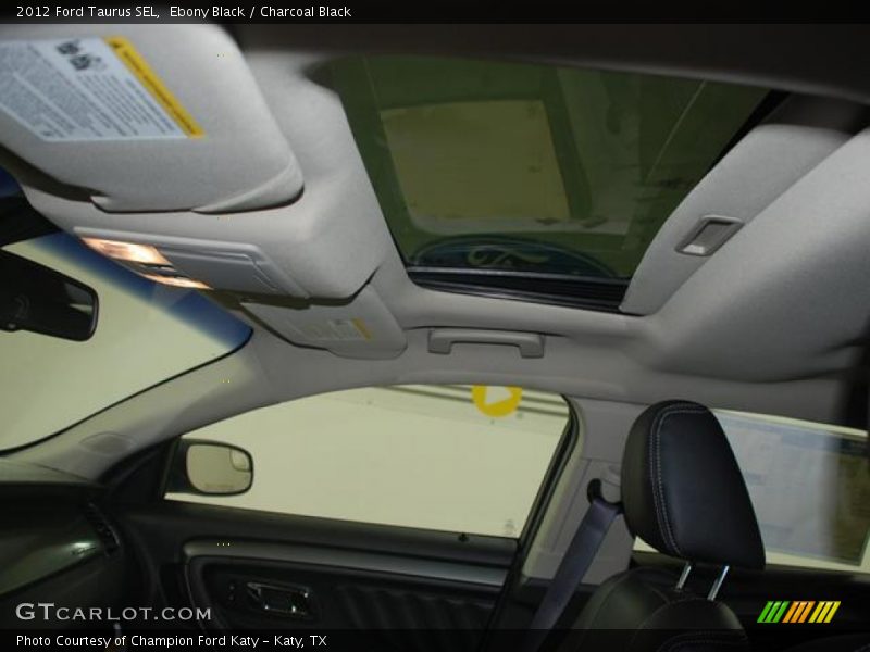 Ebony Black / Charcoal Black 2012 Ford Taurus SEL