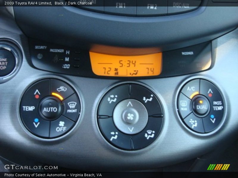Controls of 2009 RAV4 Limited