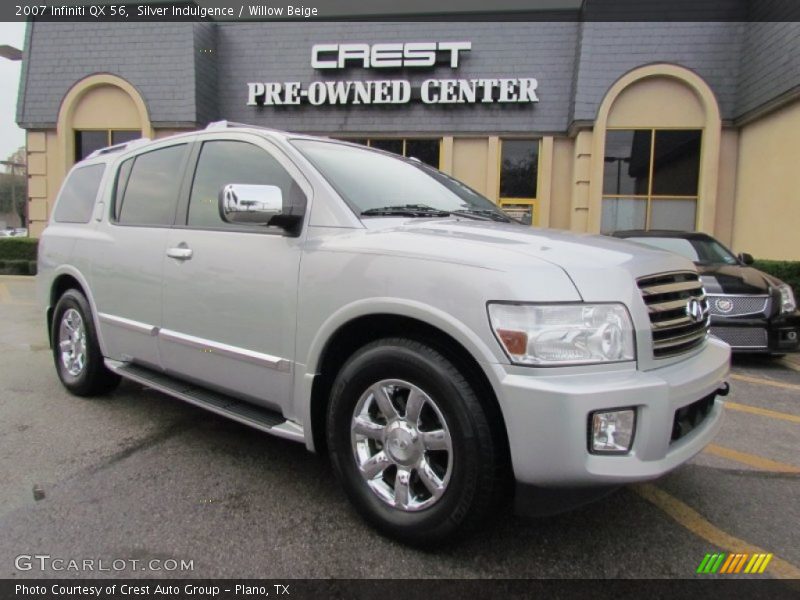 Silver Indulgence / Willow Beige 2007 Infiniti QX 56