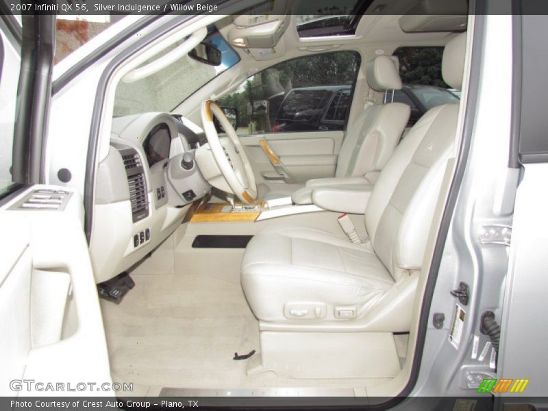 Silver Indulgence / Willow Beige 2007 Infiniti QX 56
