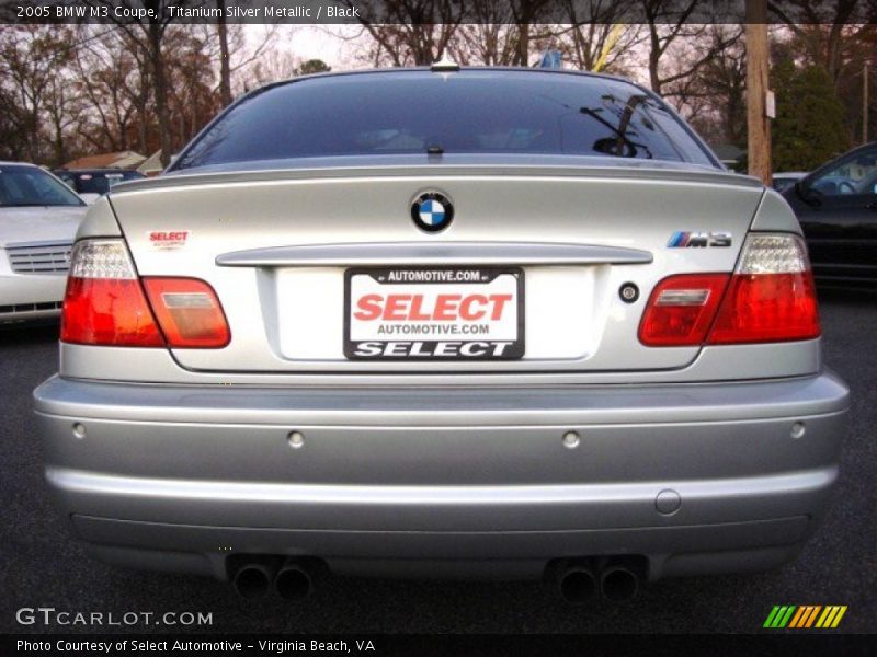 Titanium Silver Metallic / Black 2005 BMW M3 Coupe
