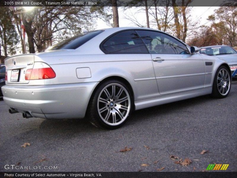 Titanium Silver Metallic / Black 2005 BMW M3 Coupe