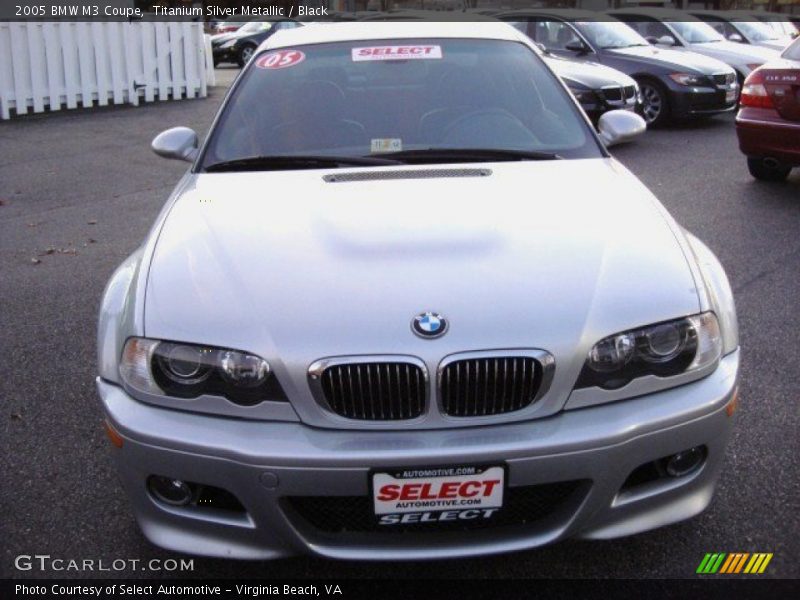 Titanium Silver Metallic / Black 2005 BMW M3 Coupe