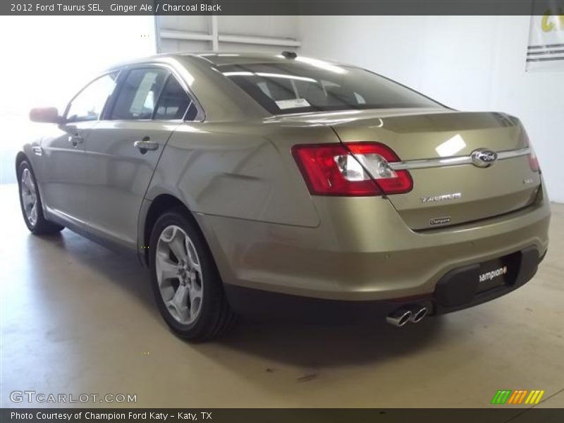 Ginger Ale / Charcoal Black 2012 Ford Taurus SEL