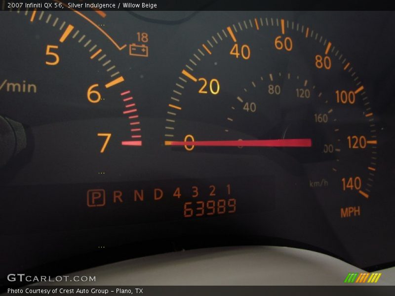 Silver Indulgence / Willow Beige 2007 Infiniti QX 56