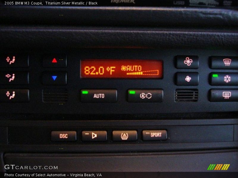 Titanium Silver Metallic / Black 2005 BMW M3 Coupe