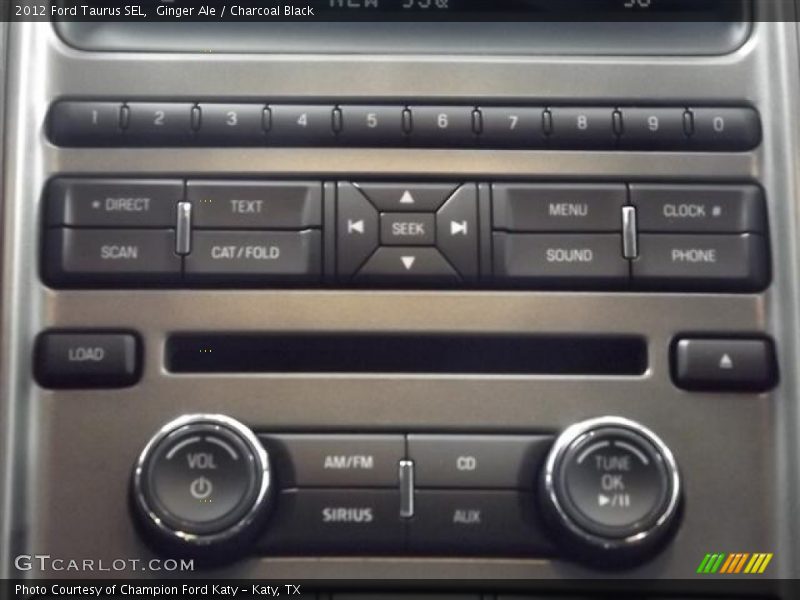 Ginger Ale / Charcoal Black 2012 Ford Taurus SEL