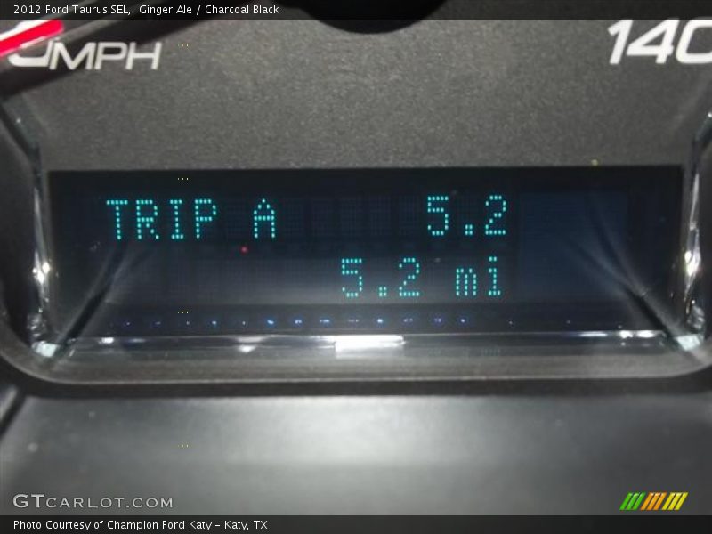 Ginger Ale / Charcoal Black 2012 Ford Taurus SEL