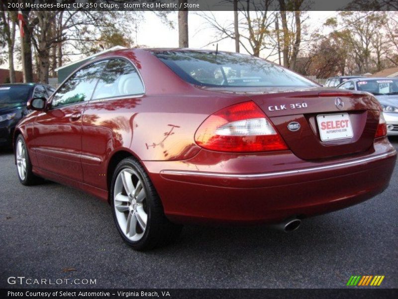 Storm Red Metallic / Stone 2006 Mercedes-Benz CLK 350 Coupe