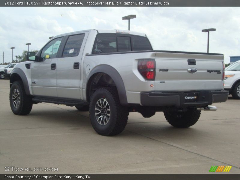 Ingot Silver Metallic / Raptor Black Leather/Cloth 2012 Ford F150 SVT Raptor SuperCrew 4x4