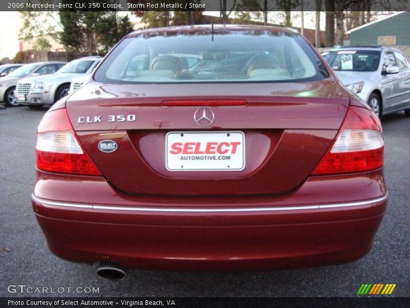 Storm Red Metallic / Stone 2006 Mercedes-Benz CLK 350 Coupe