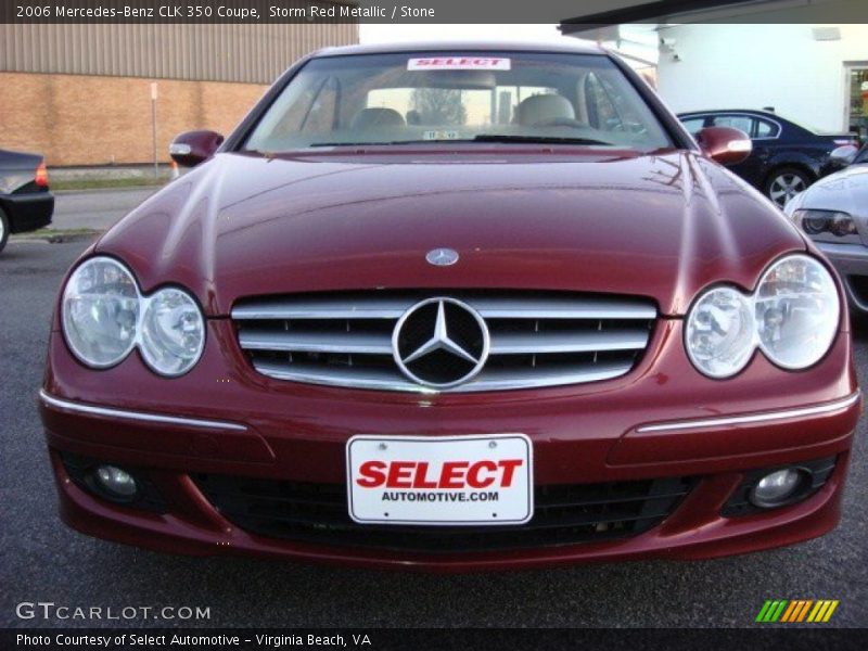 Storm Red Metallic / Stone 2006 Mercedes-Benz CLK 350 Coupe