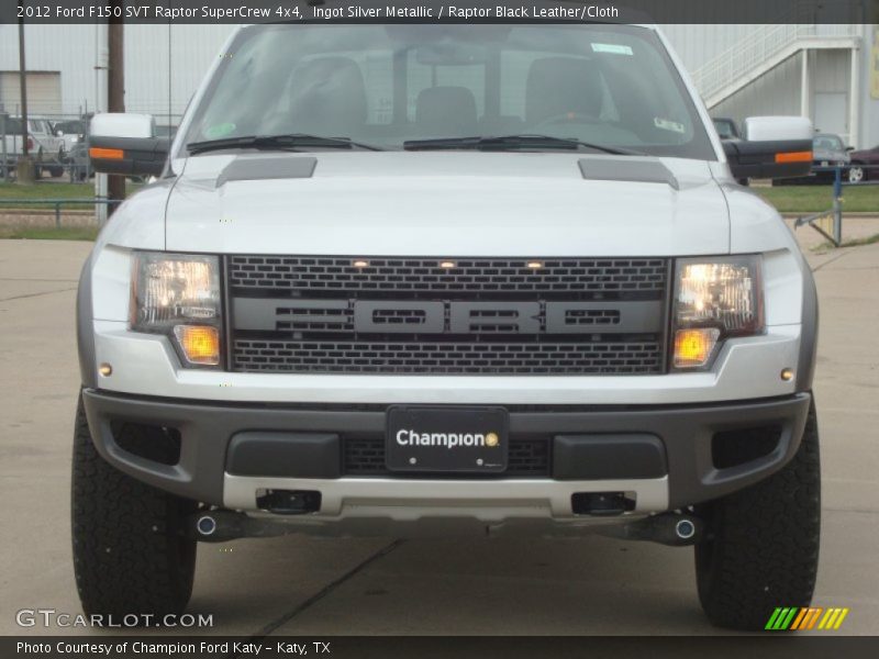 Ingot Silver Metallic / Raptor Black Leather/Cloth 2012 Ford F150 SVT Raptor SuperCrew 4x4