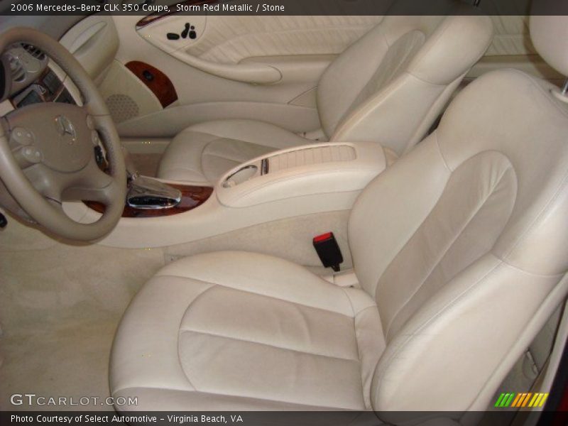 Storm Red Metallic / Stone 2006 Mercedes-Benz CLK 350 Coupe