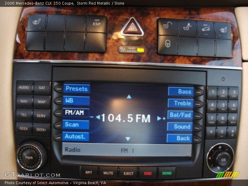 Storm Red Metallic / Stone 2006 Mercedes-Benz CLK 350 Coupe
