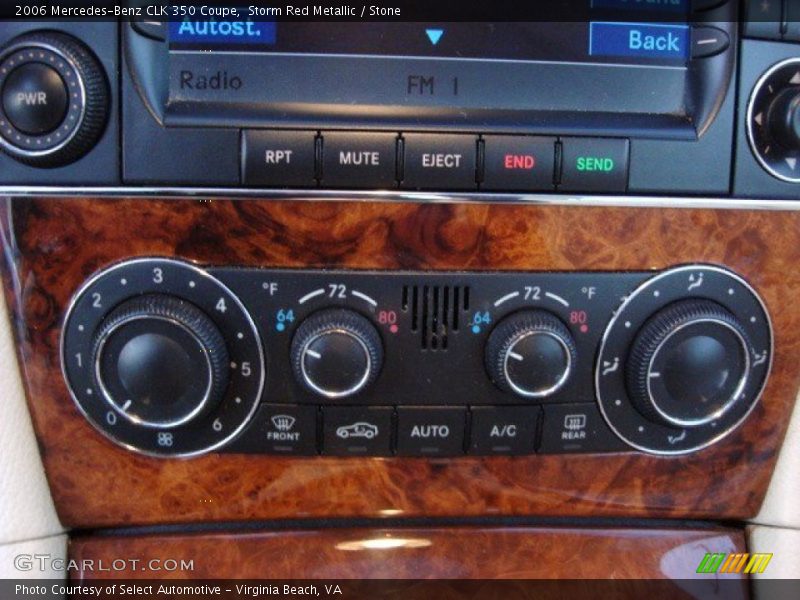 Storm Red Metallic / Stone 2006 Mercedes-Benz CLK 350 Coupe