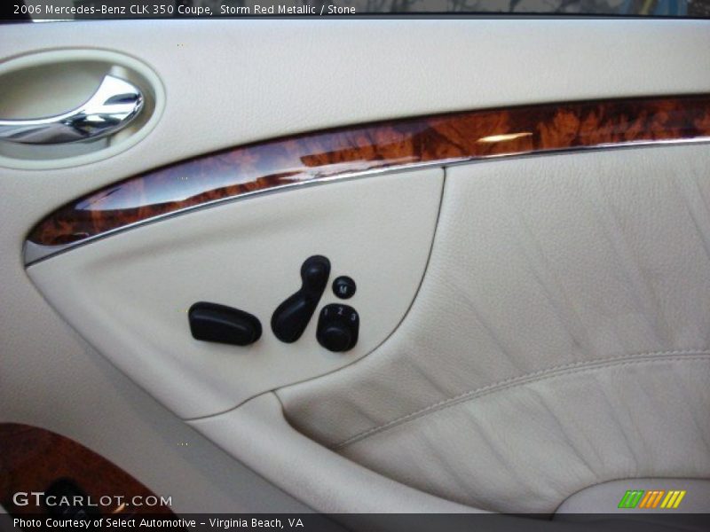 Storm Red Metallic / Stone 2006 Mercedes-Benz CLK 350 Coupe