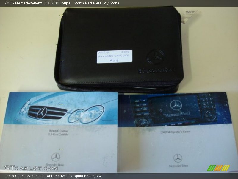 Storm Red Metallic / Stone 2006 Mercedes-Benz CLK 350 Coupe