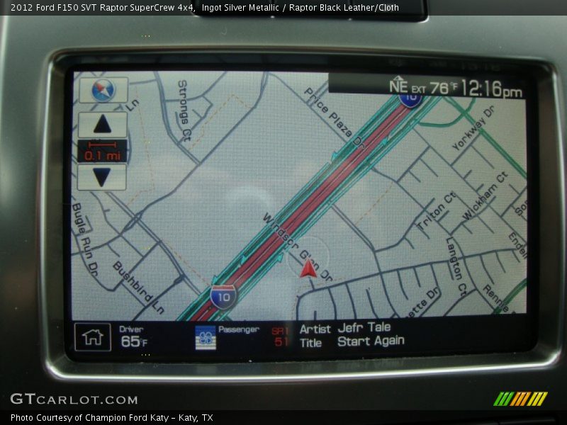 Navigation of 2012 F150 SVT Raptor SuperCrew 4x4