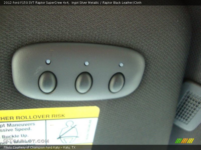 Ingot Silver Metallic / Raptor Black Leather/Cloth 2012 Ford F150 SVT Raptor SuperCrew 4x4