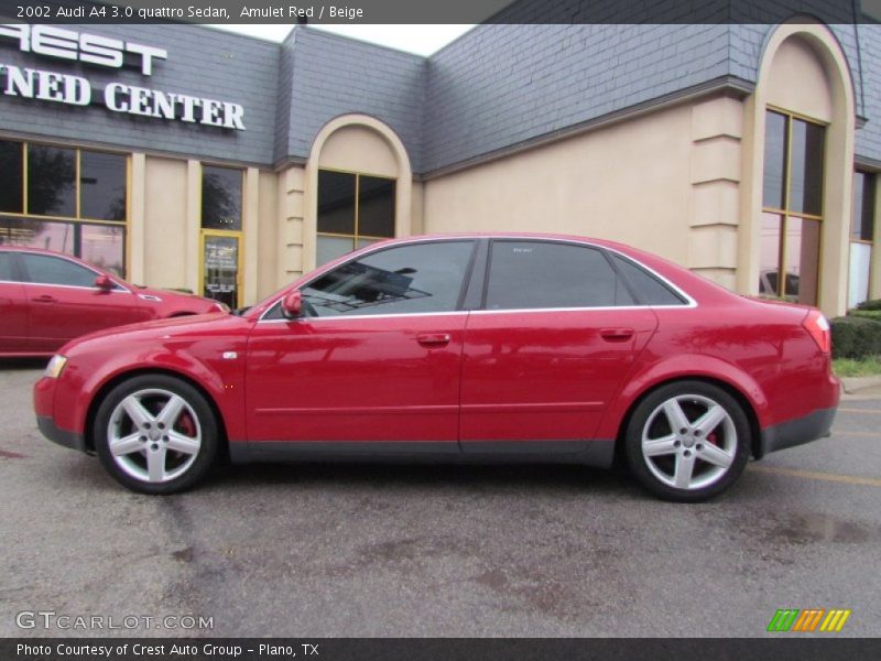 Amulet Red / Beige 2002 Audi A4 3.0 quattro Sedan