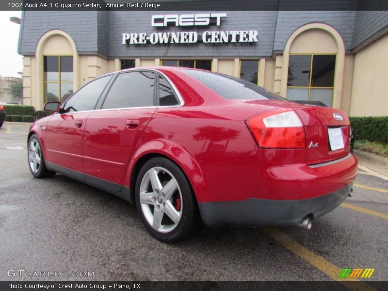 Amulet Red / Beige 2002 Audi A4 3.0 quattro Sedan
