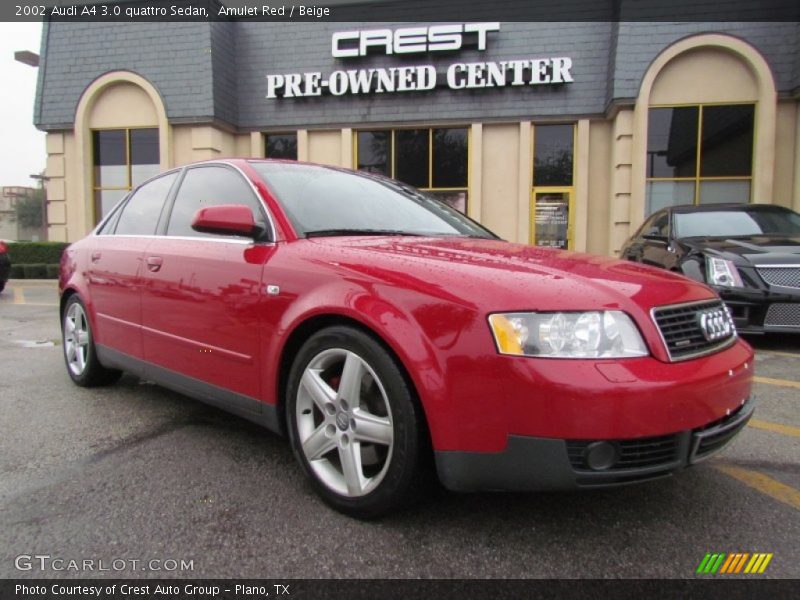 Amulet Red / Beige 2002 Audi A4 3.0 quattro Sedan