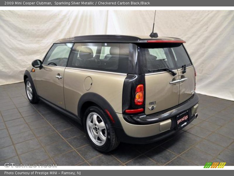 Sparkling Silver Metallic / Checkered Carbon Black/Black 2009 Mini Cooper Clubman