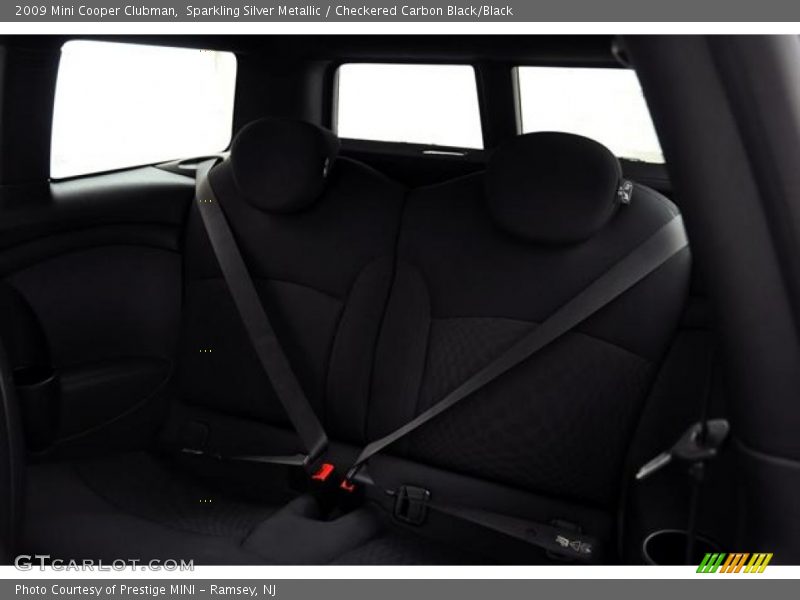 Sparkling Silver Metallic / Checkered Carbon Black/Black 2009 Mini Cooper Clubman